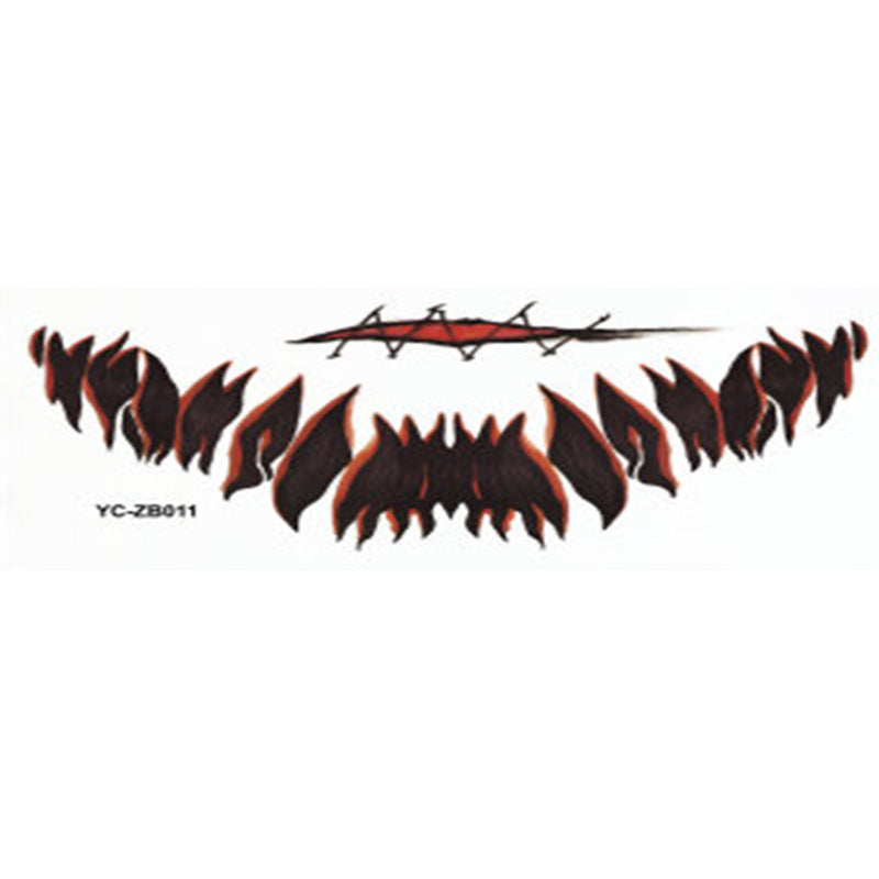 Halloween Mouth Tattoo Stickers for Instant Horror Looks