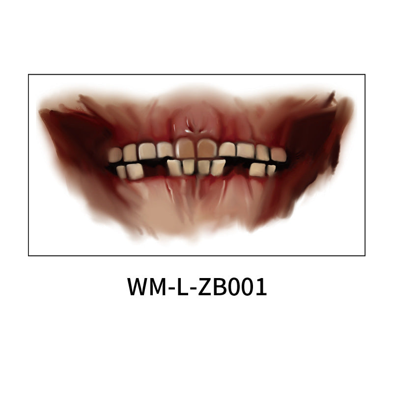 Halloween Mouth Stickers for Instant Horror Party Looks