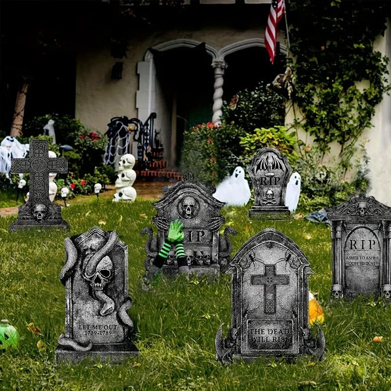 Halloween Tombstones for a Realistic Spooky Cemetery