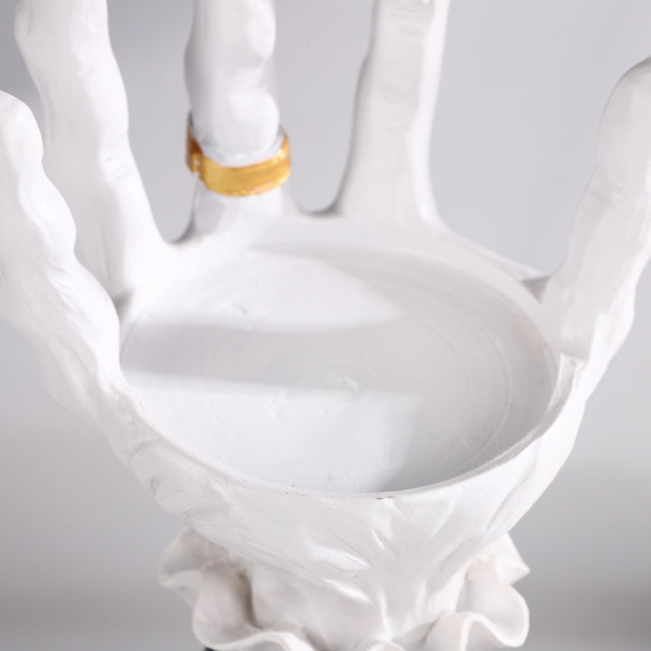 Palm Candlestick Holder for Gothic Halloween Decor