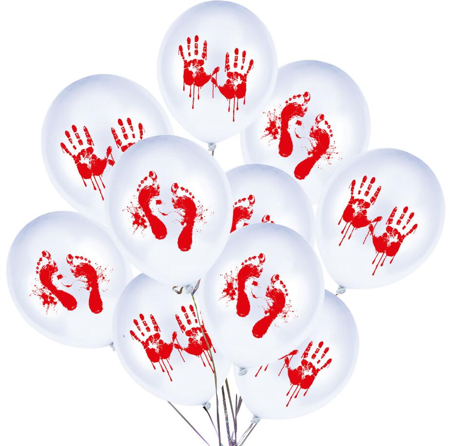 Halloween Party Balloons 12pcs | Bloody Print Decor