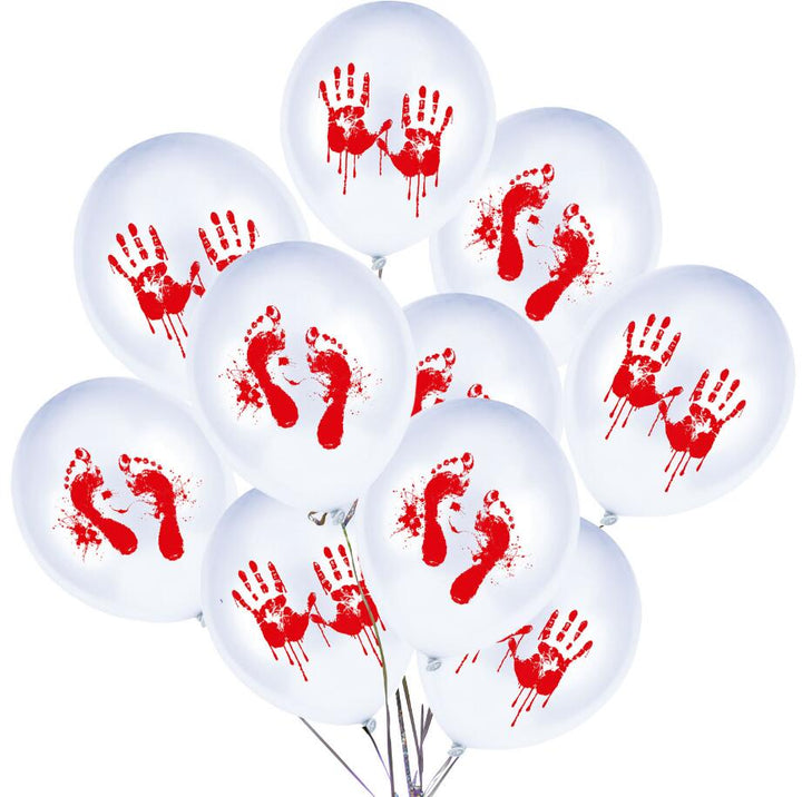 Halloween Party Balloons 12pcs | Bloody Print Decor