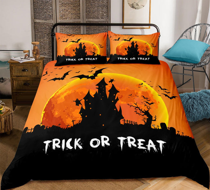 Halloween Bedding Set – Spooky Full-Size Quilt Cover