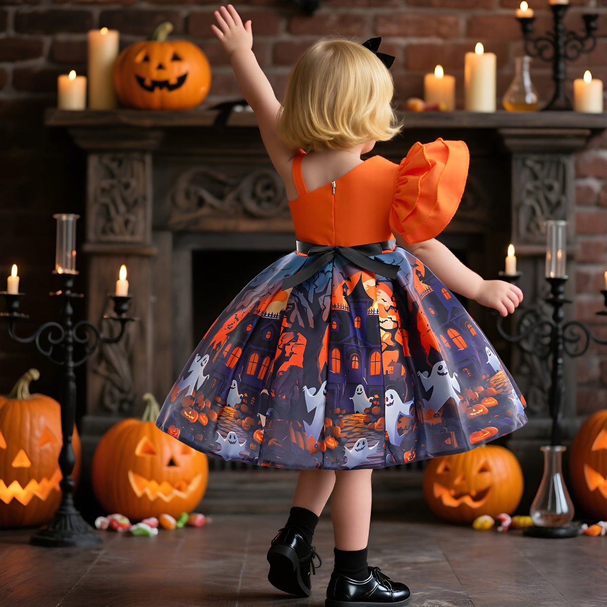 Halloween Princess Dress Costume for Girls | Satin