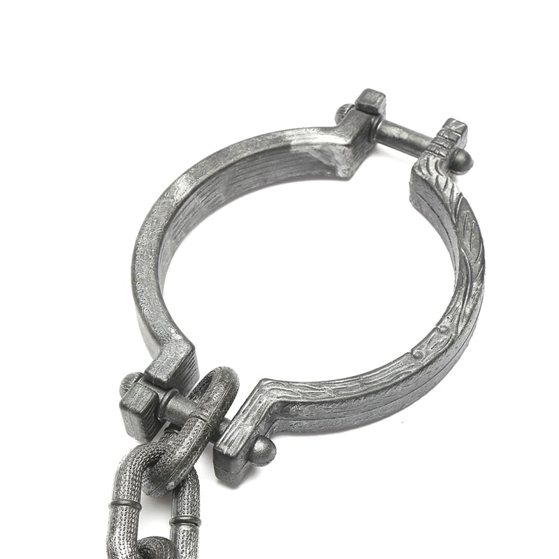 Chain Handcuff Prop for Prisoner Halloween Costumes