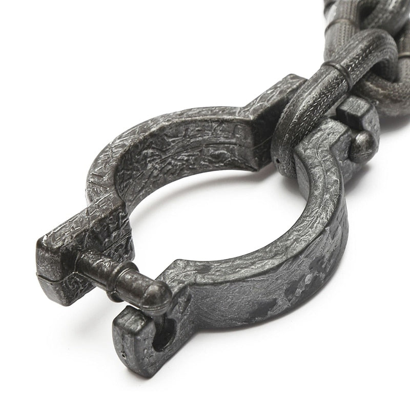 Chain Handcuff Prop for Prisoner Halloween Costumes