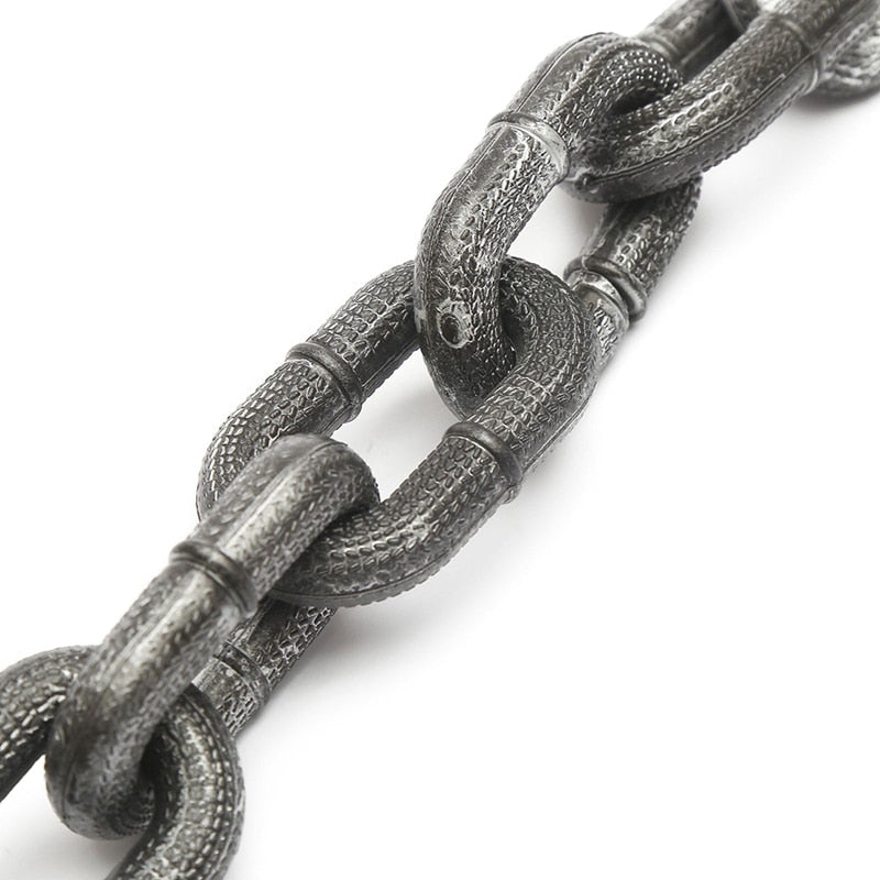 Chain Handcuff Prop for Prisoner Halloween Costumes