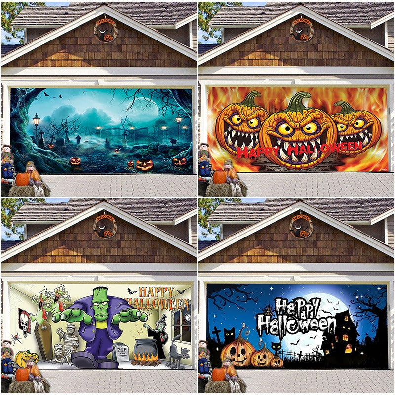 Halloween Garage Door Banner for Instant Haunted Decor