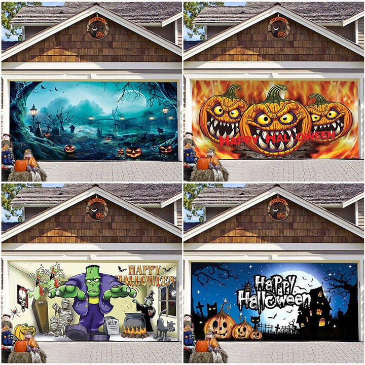 Halloween Garage Door Banner for Instant Haunted Decor