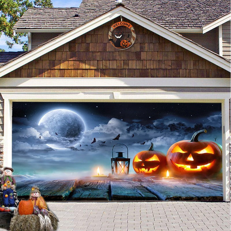 Halloween Garage Door Banner for Instant Haunted Decor