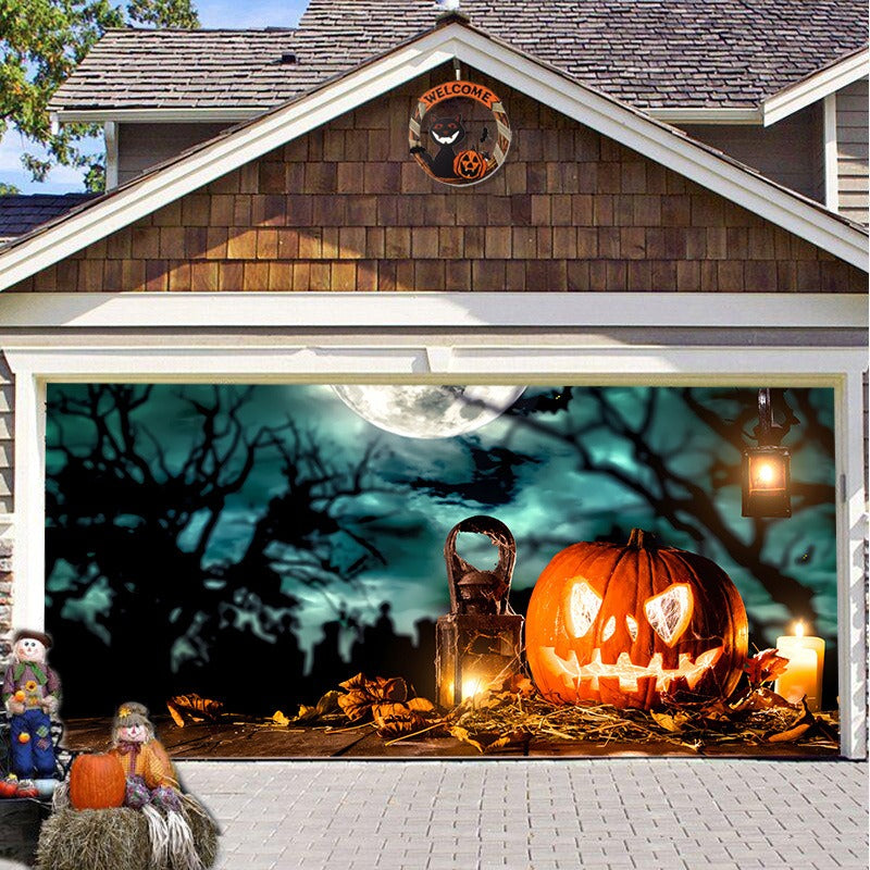 Halloween Garage Door Banner for Instant Haunted Decor