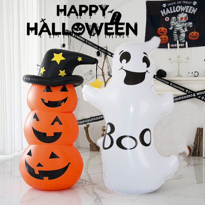 Halloween Inflatable Pumpkin Tower Garden Focal Point