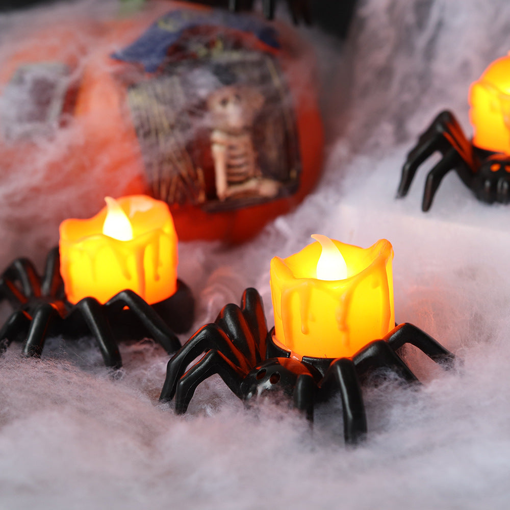 Pumpkin Spider Lantern Halloween Decor Light for Tables