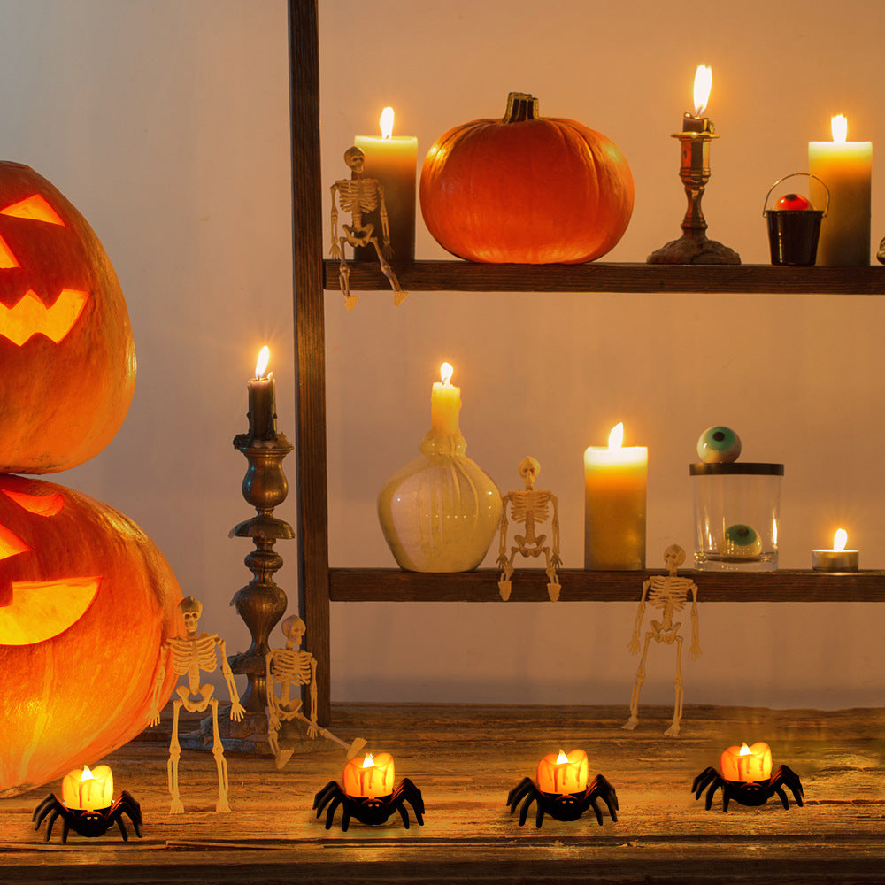 Pumpkin Spider Lantern Halloween Decor Light for Tables