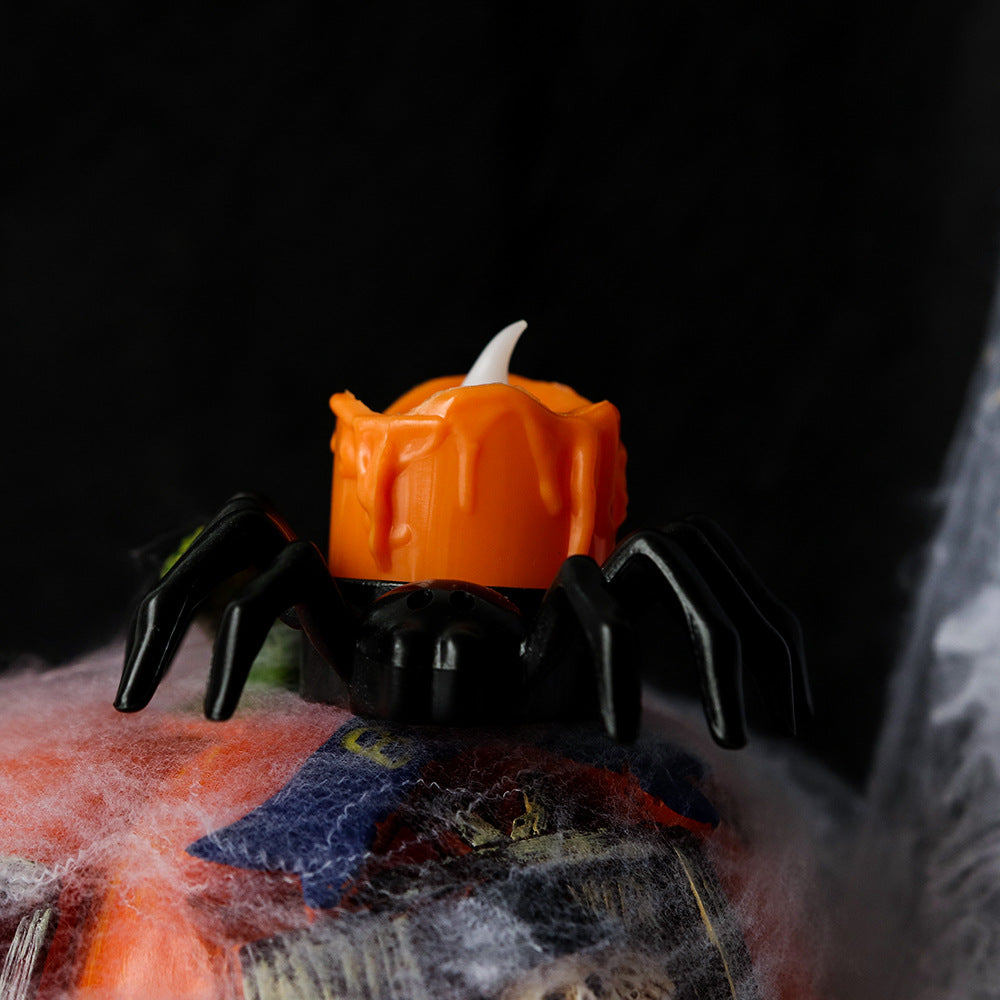 Pumpkin Spider Lantern Halloween Decor Light for Tables