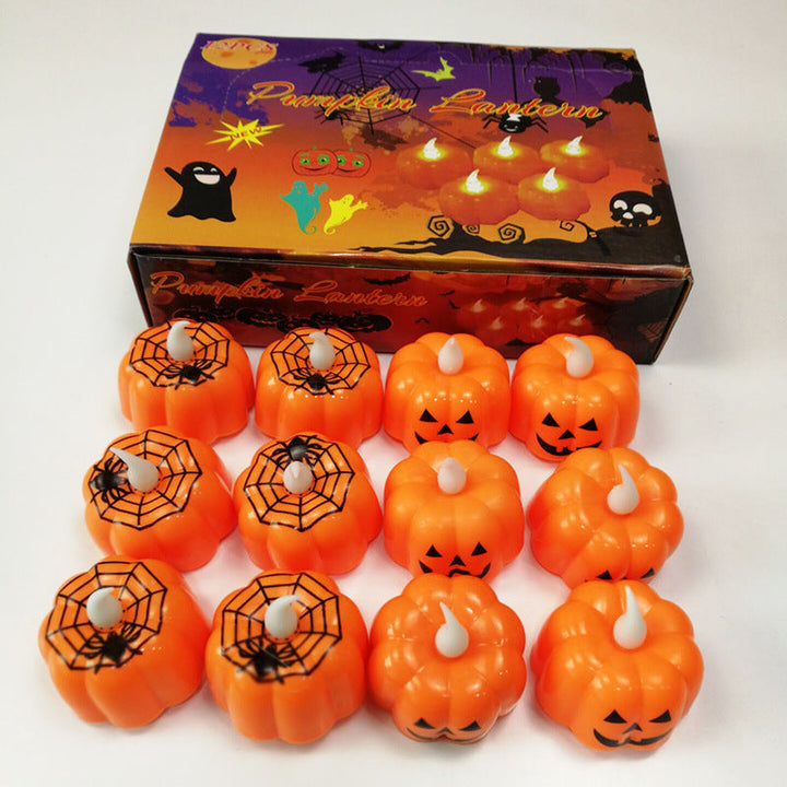 Halloween LED Pumpkin Lanterns for Spooky Table Glow