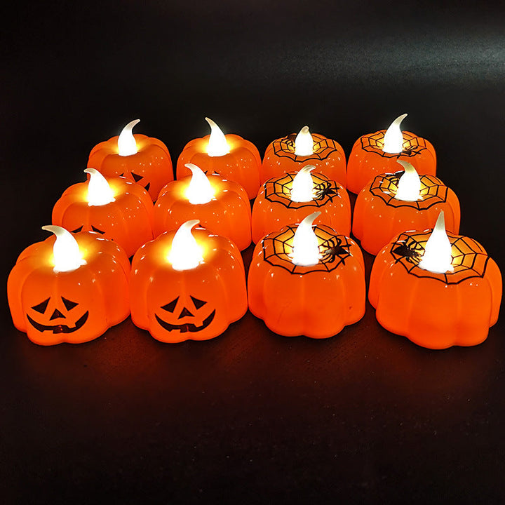 Halloween LED Pumpkin Lanterns for Spooky Table Glow