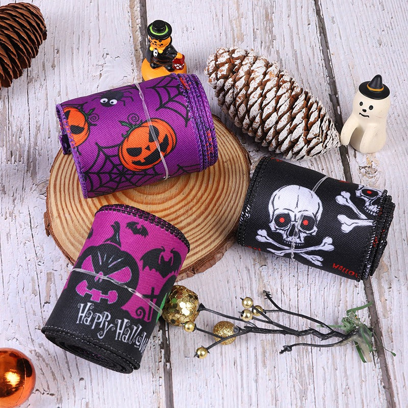 Halloween Decorative Ribbon for Spooky DIY Party Crafts