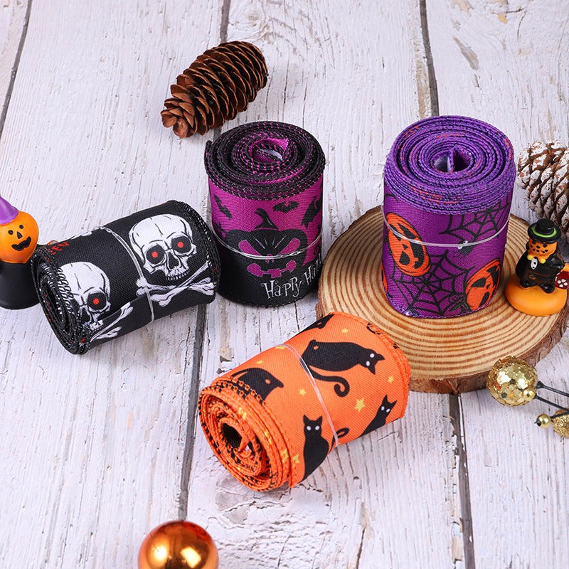 Halloween Decorative Ribbon for Spooky DIY Party Crafts