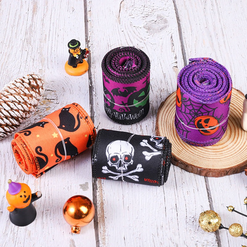 Halloween Decorative Ribbon for Spooky DIY Party Crafts