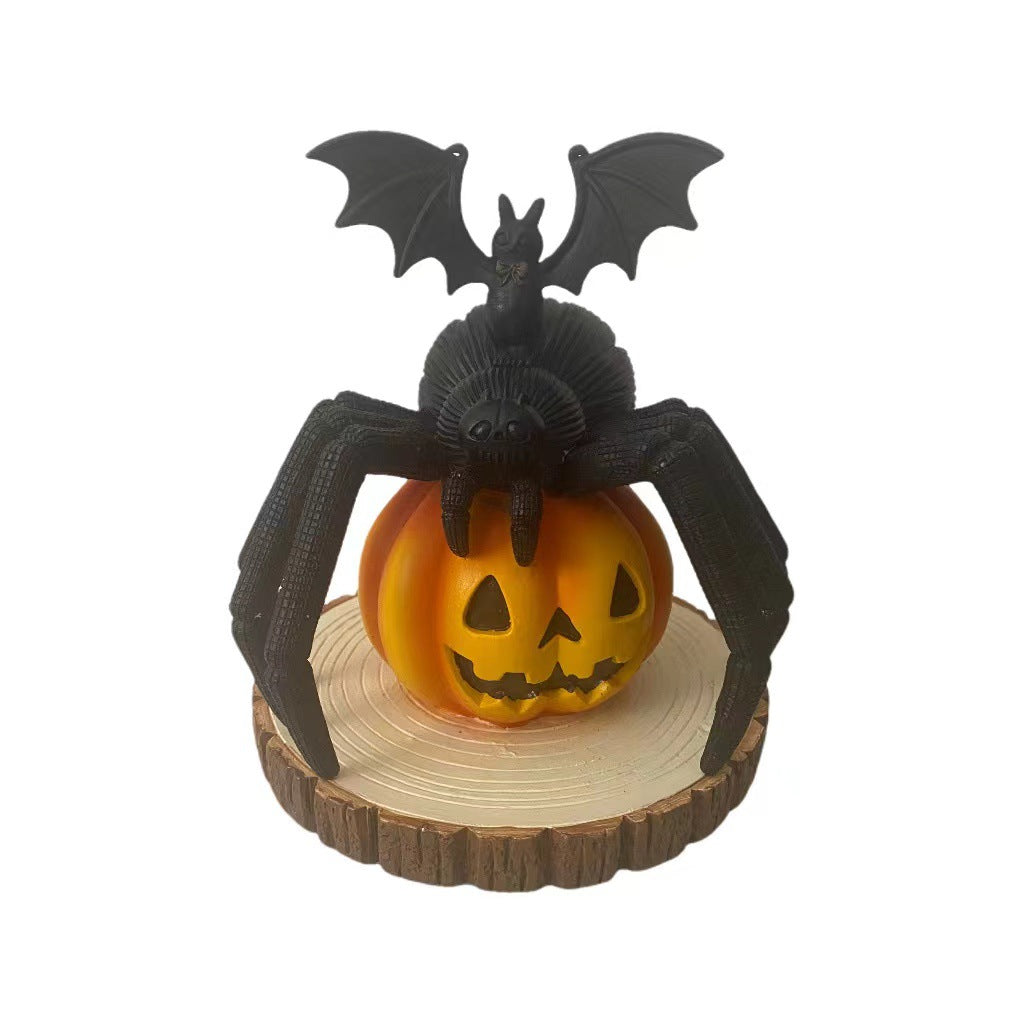 Halloween Pumpkin Spider Decor for Spooky Displays