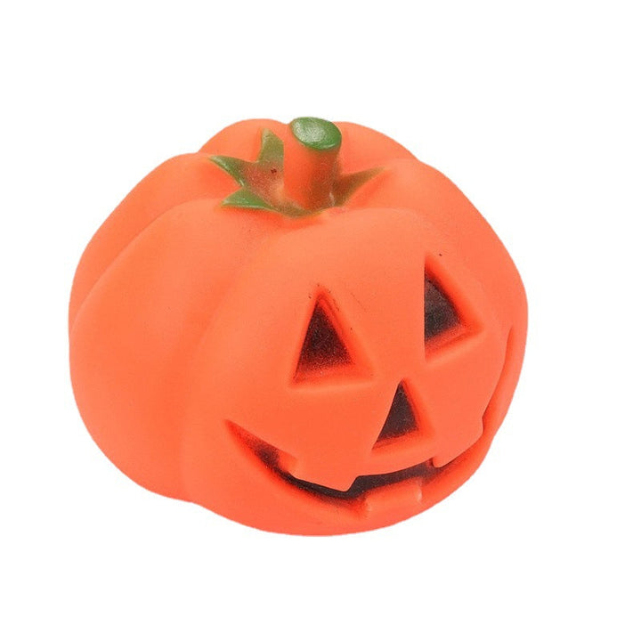 Halloween Pumpkin Dog Toy – Squeaky Chew & Play