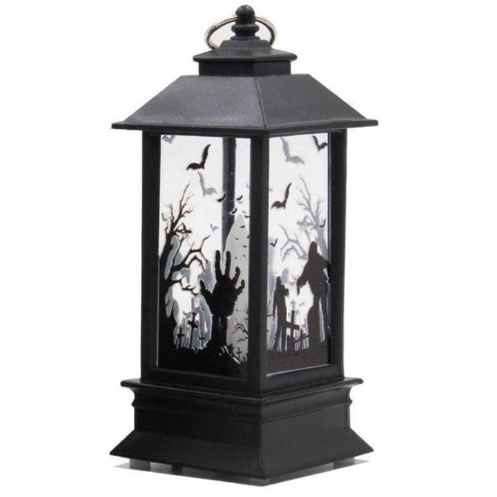 Halloween LED Lantern Light With Artificial Flame Glow