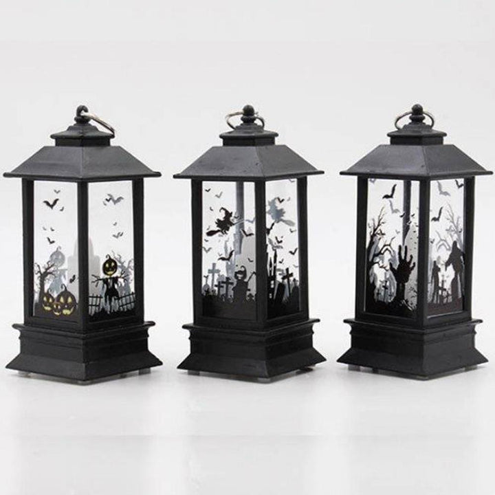 Halloween LED Lantern Light With Artificial Flame Glow