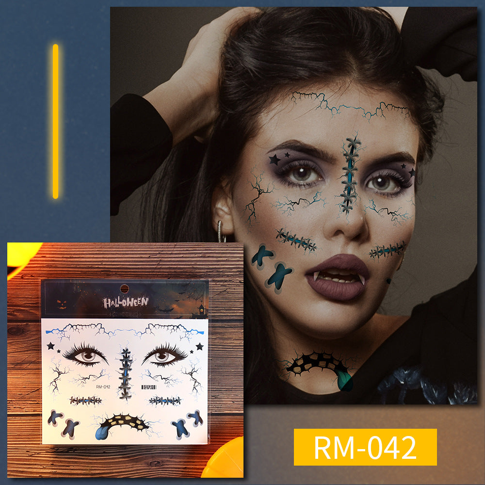 Halloween Fake Wound Face Stickers for Instant Horror