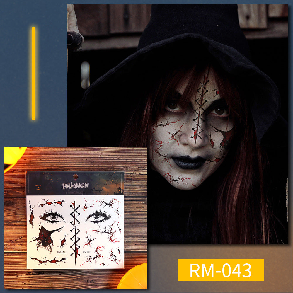 Halloween Fake Wound Face Stickers for Instant Horror