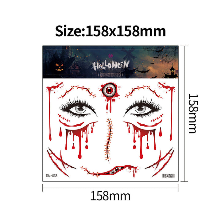 Halloween Fake Wound Face Stickers for Instant Horror