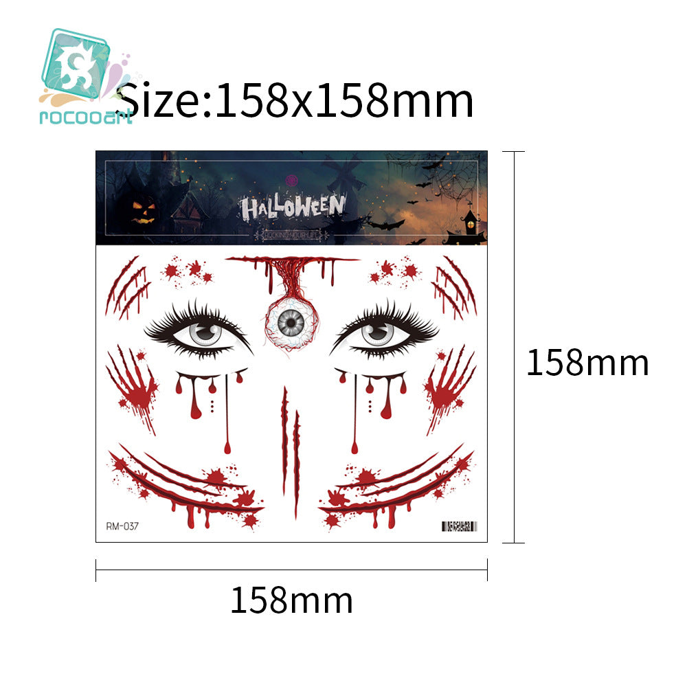 Halloween Fake Wound Face Stickers for Instant Horror