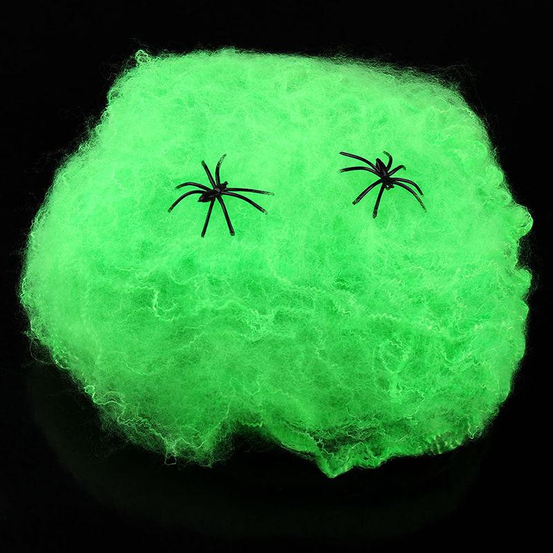 Stretchable Spider Web Decoration for Halloween Scenes