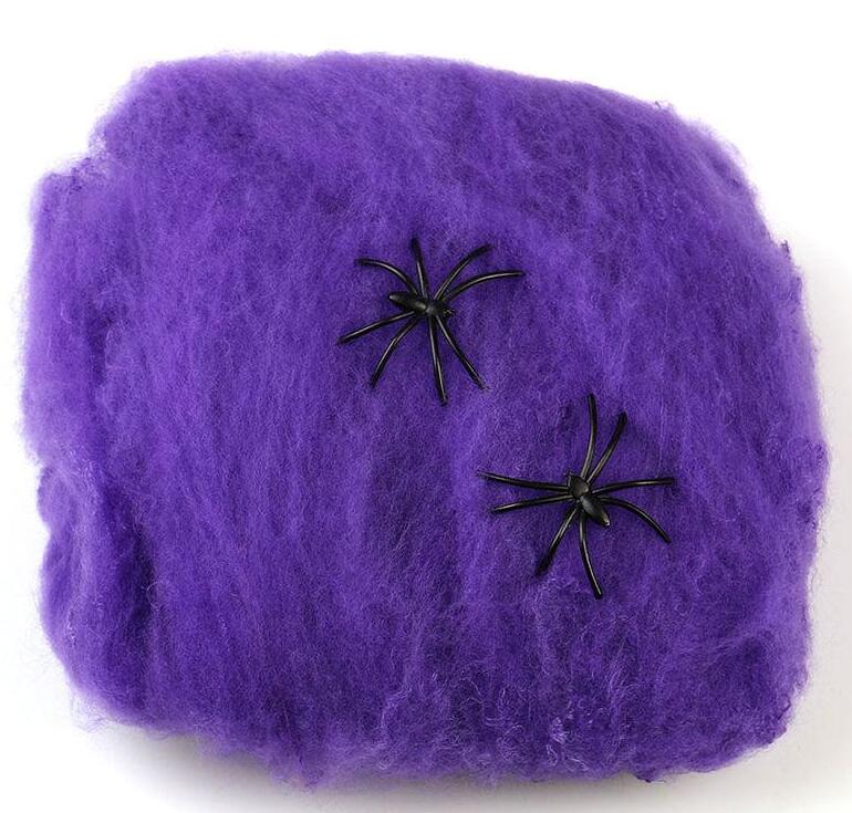 Stretchable Spider Web Decoration for Halloween Scenes
