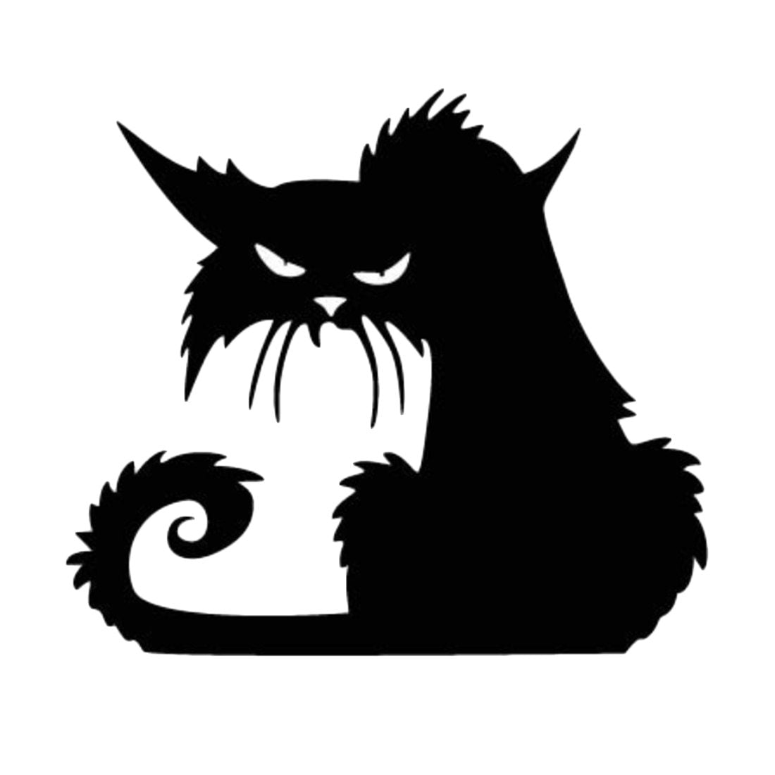 Black Cat Wall Decal Halloween Window Decor Sticker
