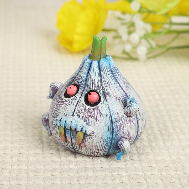 Vampire Garlic Halloween Ornament for Playful Displays