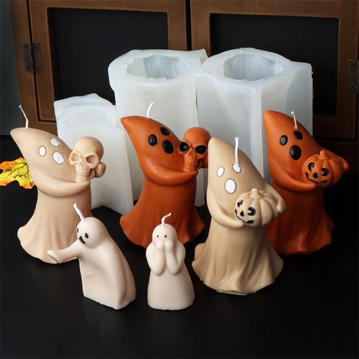 Halloween Ghost Candle Molds for Easy DIY Decorations