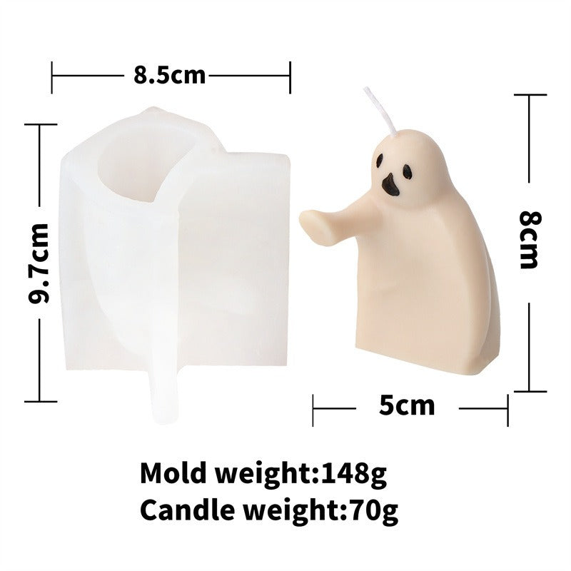 Halloween Ghost Candle Molds for Easy DIY Decorations