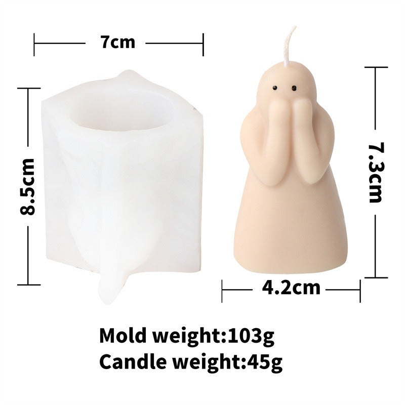 Halloween Ghost Candle Molds for Easy DIY Decorations