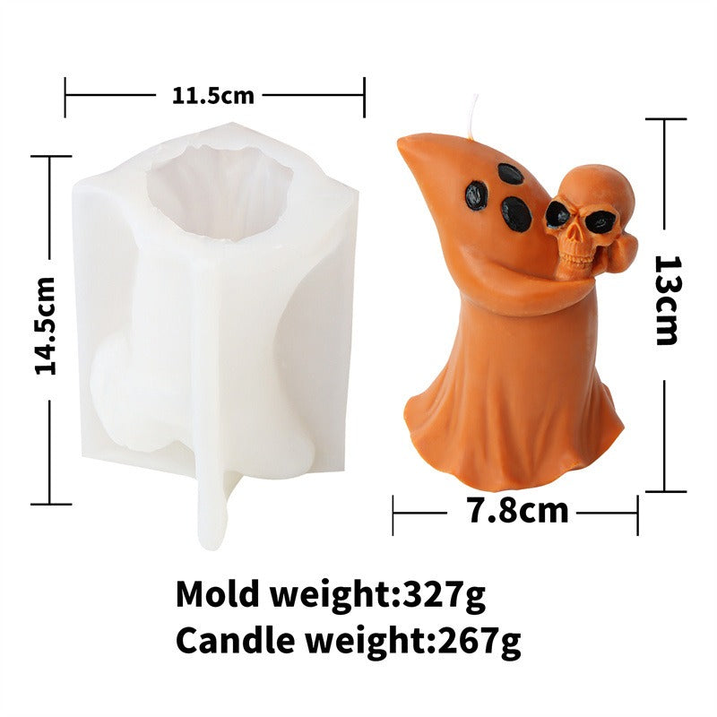 Halloween Ghost Candle Molds for Easy DIY Decorations