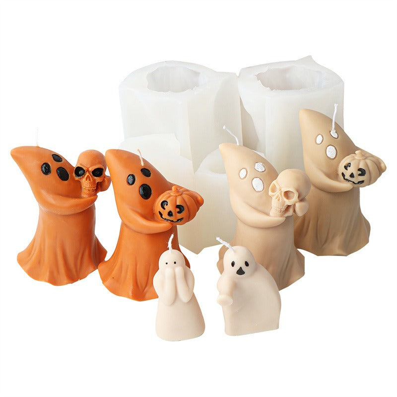 Halloween Ghost Candle Molds for Easy DIY Decorations
