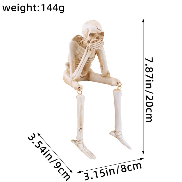 Halloween Skeleton Ornament for Spooky Tabletop Charm
