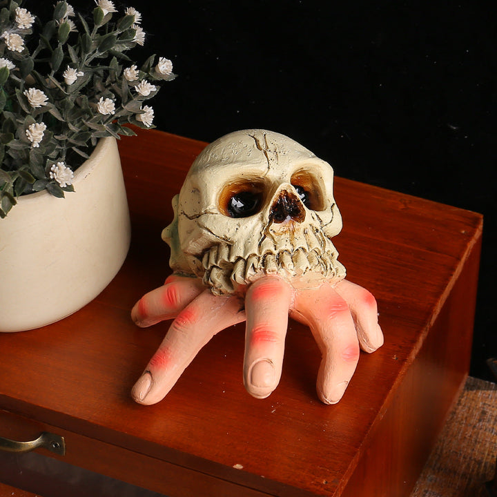 Halloween Skull Hand Ornament for Creepy Table Displays