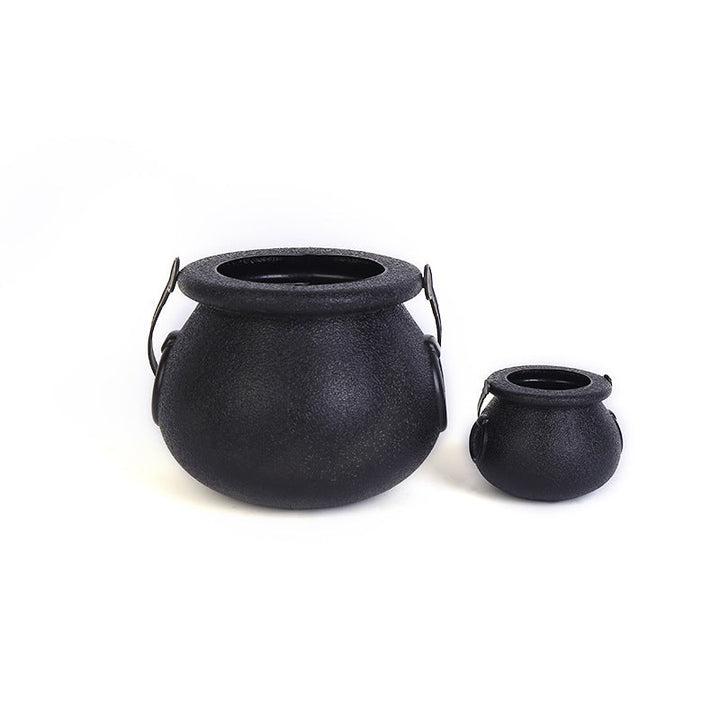 Halloween Cauldron Candy Bucket for Spooky Party Décor