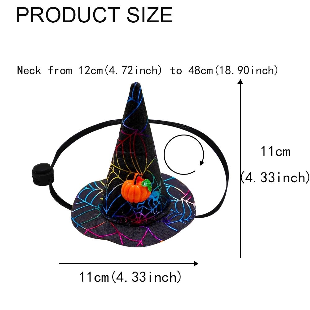 Pet Halloween Witch Hat for Festive Costume Photos