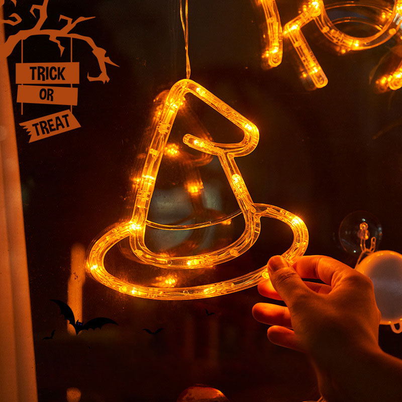 Halloween Suction Cup Lights for Glowing Window Décor