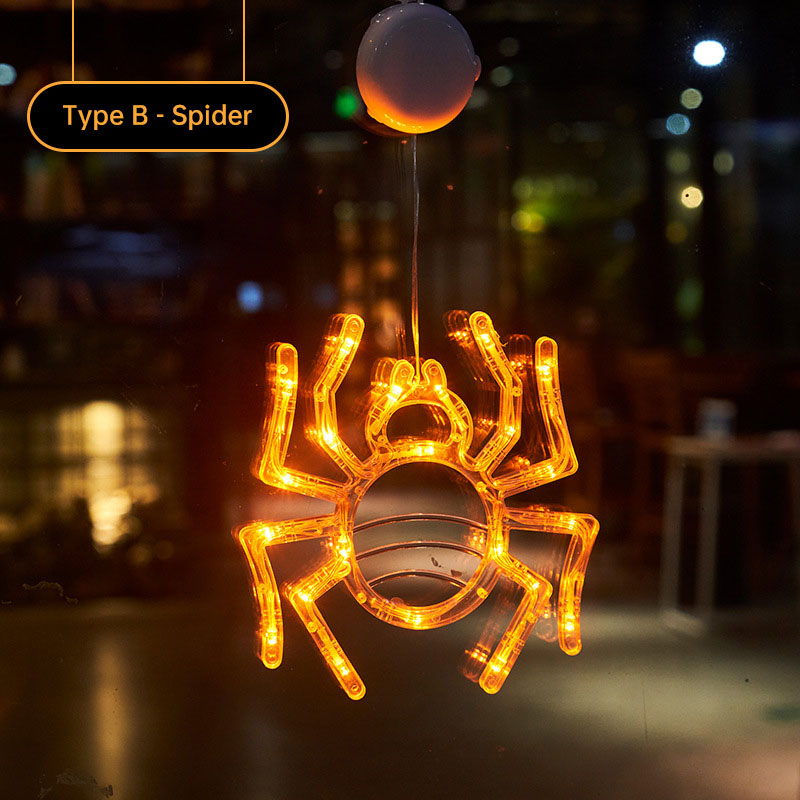 Halloween Suction Cup Lights for Glowing Window Décor