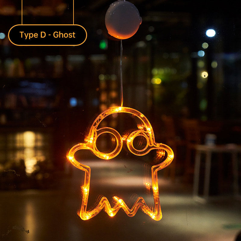 Halloween Suction Cup Lights for Glowing Window Décor