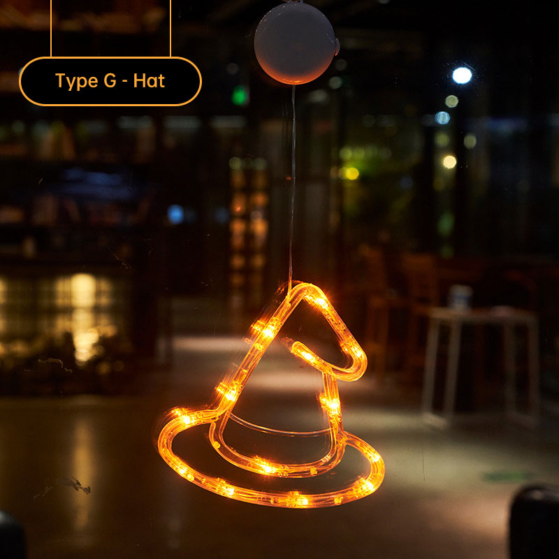 Halloween Suction Cup Lights for Glowing Window Décor