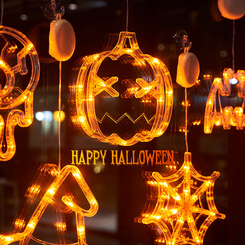 Halloween Suction Cup Lights for Glowing Window Décor